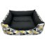 Pelech pro psy Triangl Black 60cm x 50cm x 20cm s polštářem