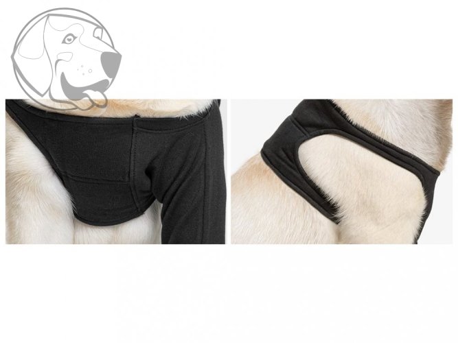 Pooperační ochranné oblečení na přední nohu psa - Délka návleku / obvod hrudníku: 23cm délka / 45-61cm obvod hrudníku