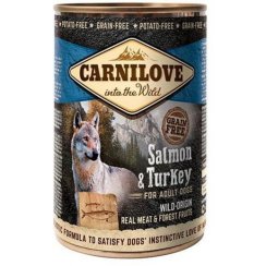 CARNILOVE 400G WILD MEAT ADULT SALMON+TURKEY