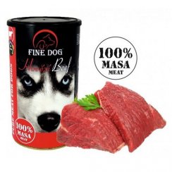 FINE DOG 1200G HOVĚZÍ 100% MASA