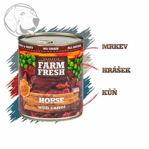 Farm fresh Horse with Carrot ( kůň s mrkví) 800 g