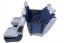Ochranný kryt pro přepravu psů Anti Slip s bočnicemi na zip - M  133cm x 157cm - Barva: šedá