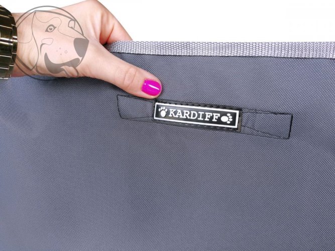 Ochranný kryt pro přepravu psů Kardibag Protect Plus s překrytím - černý L