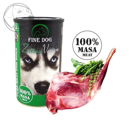 FINE DOG zvěřina 1200g konzerva