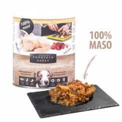 Topstein Kuře s játry v plechu 800 g