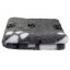 Originál VetBed deka pro psa,  šedá / bílá packa / černé, protiskluzová, 150cm x 100cm