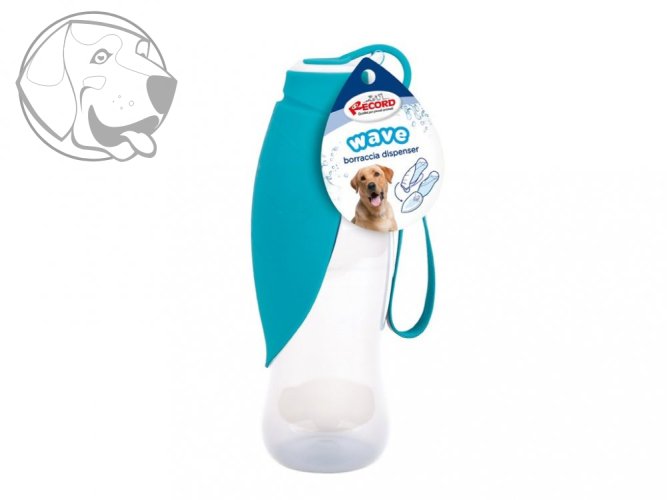Cestovní láhev na vodu pro psa s překlápěcí miskou 400 ml