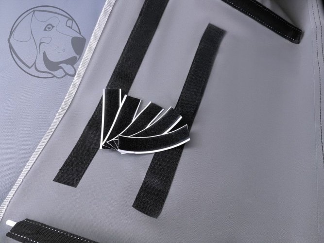 Ochranný kryt pro přepravu psů Kardibag Protect Plus s překrytím - černý L
