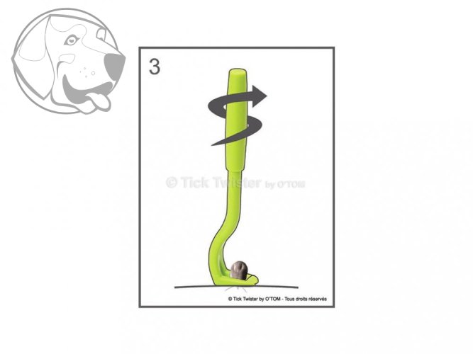 Odstraňovač klíšťat O´TOM Thick Twister - Barva: Růžová