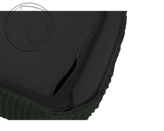 Pelech pro psy stříbrně zelený 80 cm x 60 cm x 21 cm