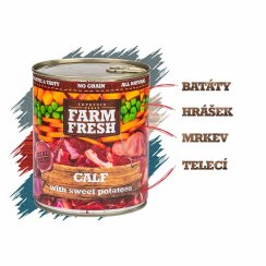 Farm Fresh Calf with Sweet Potatoes ( telecí maso s mrkví) 400 g