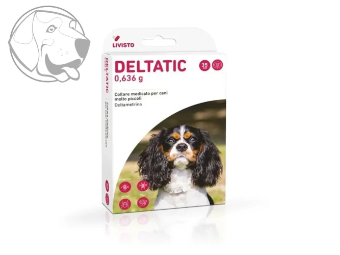 Obojky DELTATIC proti klíšťatům, blechám, komárům a flebotomickému hmyzu 35cm