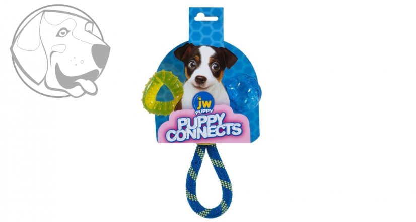 JW Hračka pro štěňata 3 v 1 Puppy Connects