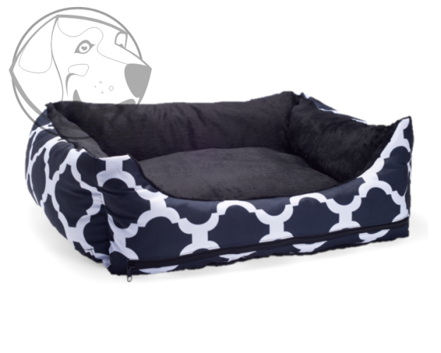 Pelech pro psy MAROKO - černá minka 80 cm x 65 cm