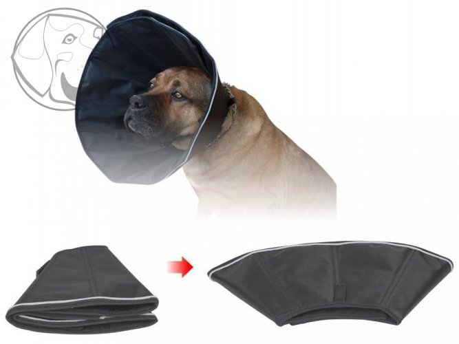 Pooperační ochranný límec pro psa a z pevného nylonu