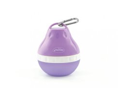 Cestovní láhev na vodu pro psa s miskou malá fialová 160 ml