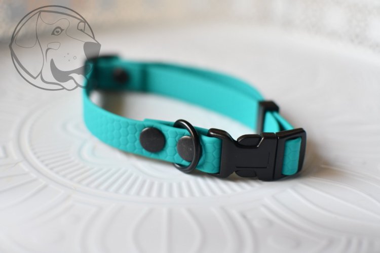 OBOJEK HEXA MINI 16mm - Barva: Tyrkysově modrá, Velikost obojku: Malý