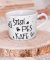 Originální porcelánový hrneček ,, štěstí je pes a kafe" 360 ml