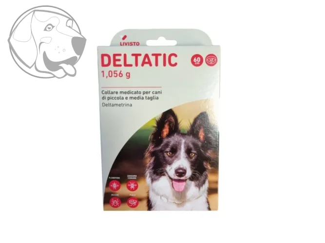 Obojky DELTATIC proti klíšťatům, blechám, komárům a flebotomickému hmyzu 60 cm