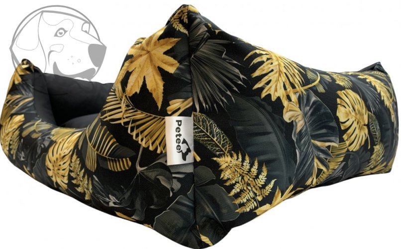 Pelech pro psy Jungle Gold s matrací 60 cm x 50 cm