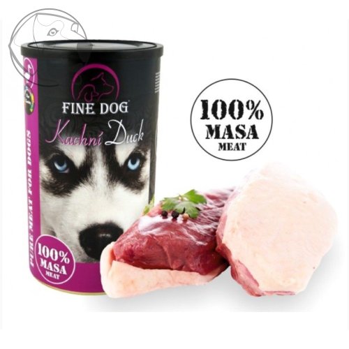 FINE DOG 1200g KACHNÍ 100% MASA