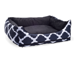 Pelech pro psy MAROKO - černá minka 80 cm x 65 cm