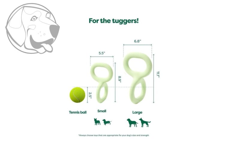 Earth Rated Tug Toy Přetahovadlo – S / 22,6 cm