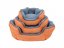 Oboustranný pelíšek pro psa Thermoswitch SANTORINI oranžovo - šedý ,, L"