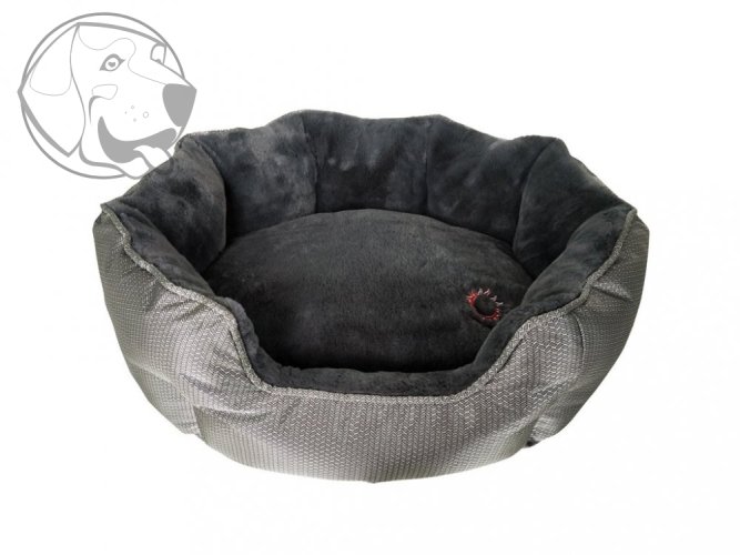 Oboustranný pelech Santorini Thermo Switch pelíšek pro psy ,,M" šedý