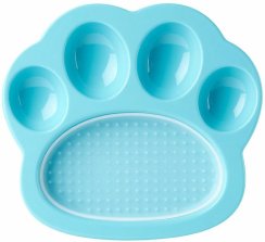 PetDreamHouse zpomalovací miska Paw 2 v 1 Mini – modrá