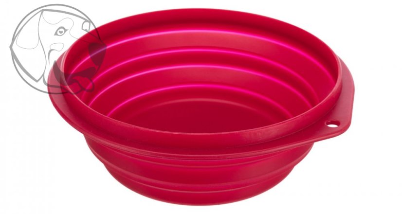 Cestovní silikonová miska sklapovací 1 l/18 cm - Barva misky: šedá