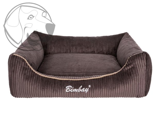 Manšestrový pelech pro psy 100 cm x 80 cm -  světle hnědý