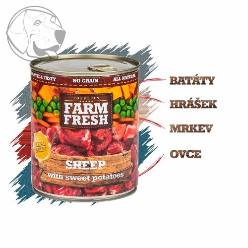 Farm Fresh Sheep with Sweet Potatoes 400 g ( ovce + sladké brambory)