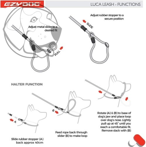EZYDOG VODÍTKO LUCA LEASH LITE™ - PURPLE
