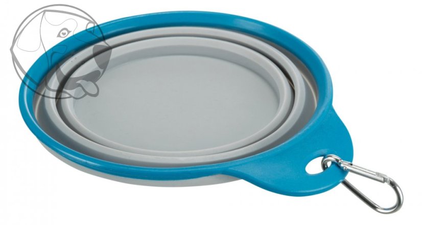 Cestovní silikonová miska s pevným okrajem 1 l/18 cm